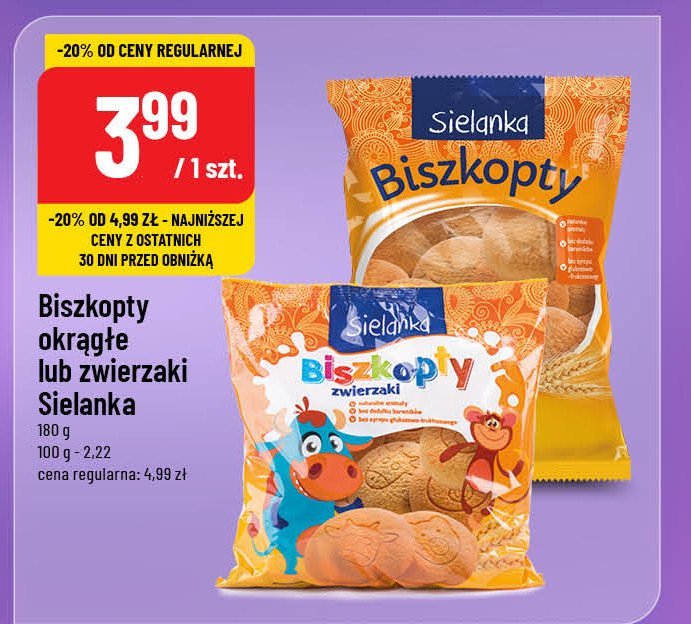 Biszkopty deserowe Sielanka promocja