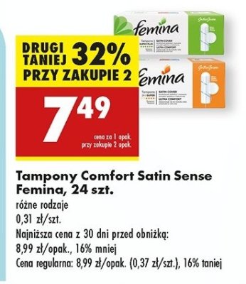 Tampony normal Femina safe promocja