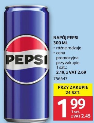 Napój Pepsi 300ml promocja w Selgros
