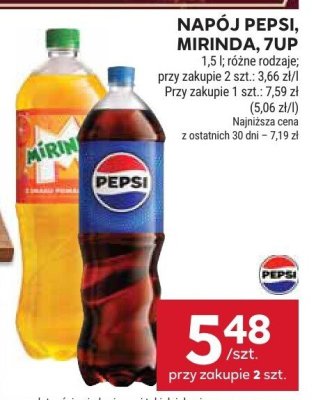 Napój pepsi, mirinda, 7up promocja w Stokrotka