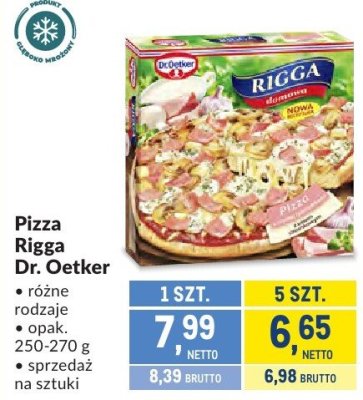 Pizza Rigga Dr. Oetker różne rodzaje promocja w Makro