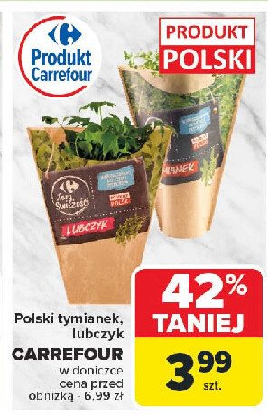 Lubczyk Carrefour targ świeżości promocja w Carrefour Market