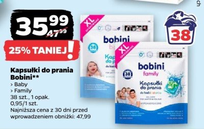 Kapsułki do prania Bobini promocja w Netto
