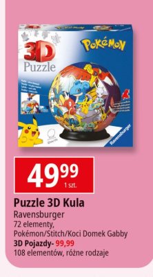 Puzzle 3d kula 72 el. koci domek gabby Ravensburger promocja