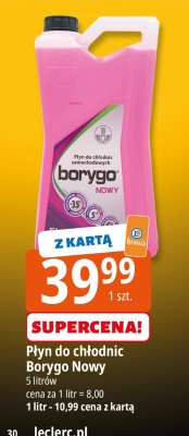 Płyn do chłodnic Borygo Nowy promocja w Leclerc