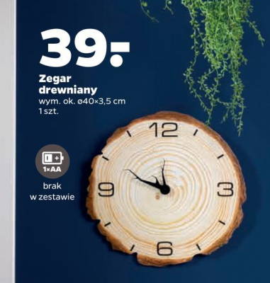 Zegar drewniany promocja