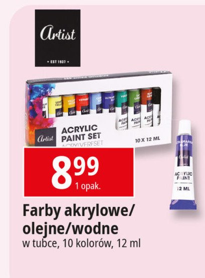 Farby wodne ARTIST promocja