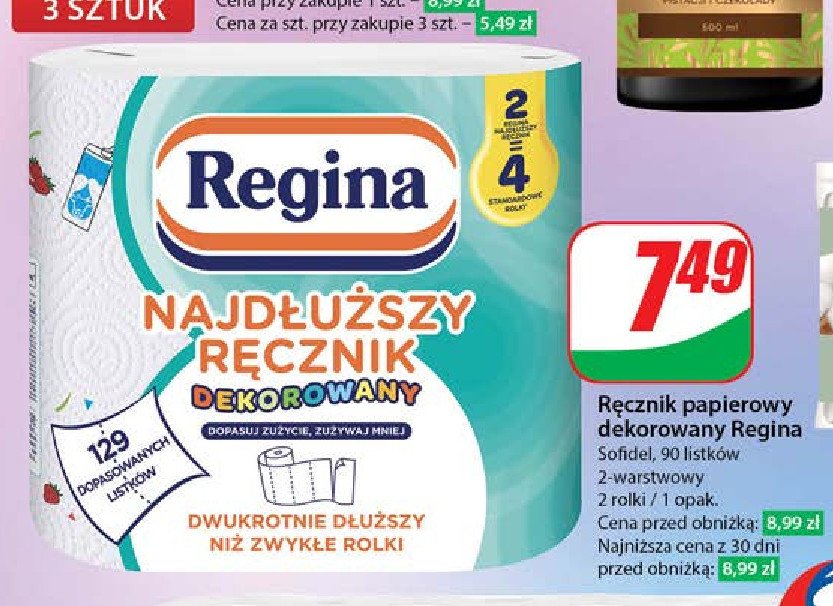 Ręcznik kolorowe dekoracje Regina najdłuższy ręcznik promocja