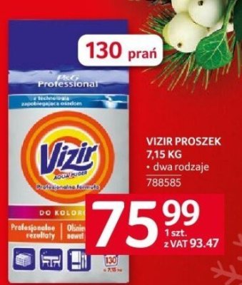 Proszek do prania Vizir 7.15 kg promocja w Selgros