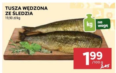 Tusza wędzona ze śledzia promocja w Stokrotka