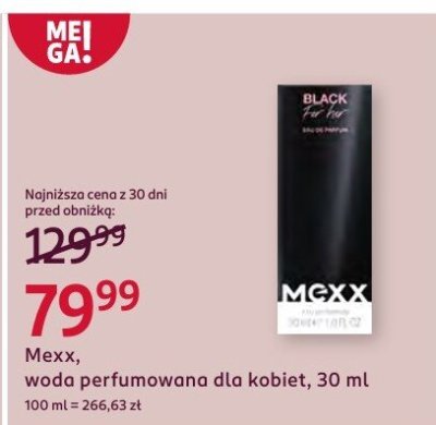 Woda perfumowana dla kobiet Mexx promocja w Rossmann