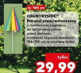 Parasol 160 cm K-classic countryside promocja w Kaufland