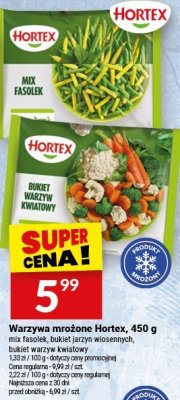 Warzywa mrożone Hortex, 450 g wybrane rodzaje promocja w Twój Market