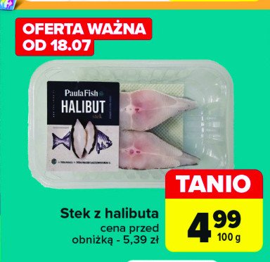 Stek z halibuta Paula fish promocja