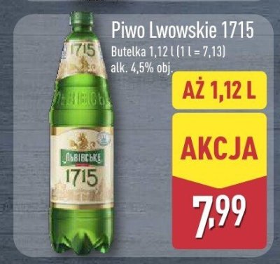 Piwo Lwowskie 1715 promocja w Aldi