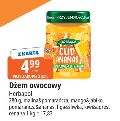 Dżem owocowy Herbapol promocja w Leclerc