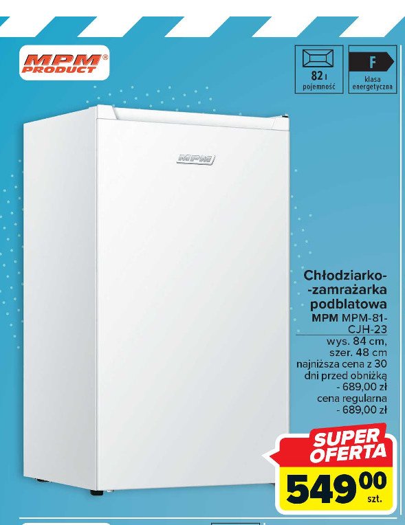 Chłodziarko-zamrażarka podblatowa 81-cjh-23 Mpm product promocja