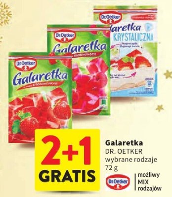 Galaretka DR. OETKER wybrane rodzaje promocja w Intermarche