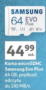Karta pamięci evo plus microsdxc 64gb Samsung promocja