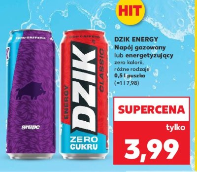 Napój energetyczny grape zero WK DZIK promocja