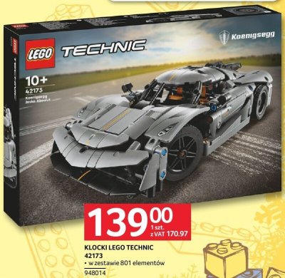 Klocki LEGO TECHNIC 42173 Koenigsegg Jesko Absolut promocja w Selgros
