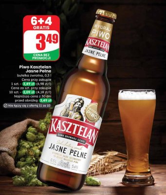 Piwo Kasztelan Jasne Pełne promocja w Dino