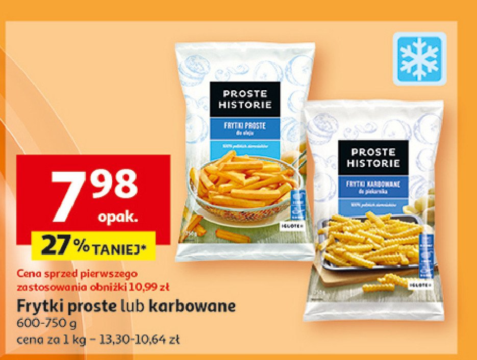 Frytki proste do oleju Iglotex proste historie promocja w Auchan