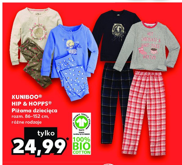 Piżama dziecięca 86-152 Hip & hopps promocja