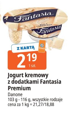 Jogurt kremowy z dodatkami Fantasia Premium promocja w Leclerc