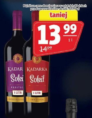 Wino Kadarka Słodka przyjemność 1l promocja w Prim Market