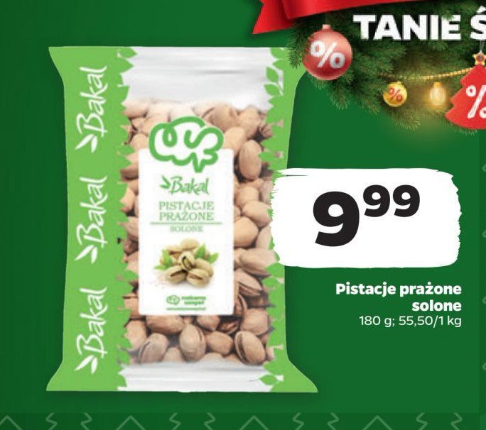 Pistacje prażone solone Bakal promocja w Netto