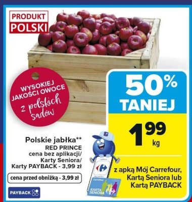 Jabłka promocja w Carrefour Market