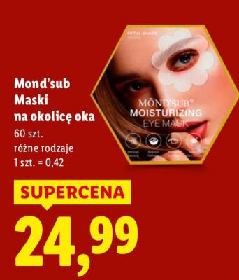 Maski na okolicę oka Mond'sub różne rodzaje promocja w Lidl
