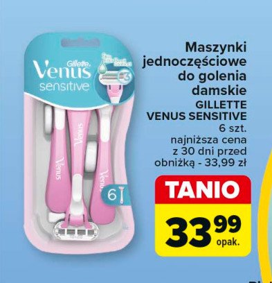 Maszynki do golenia Gillette venus sensitive promocja