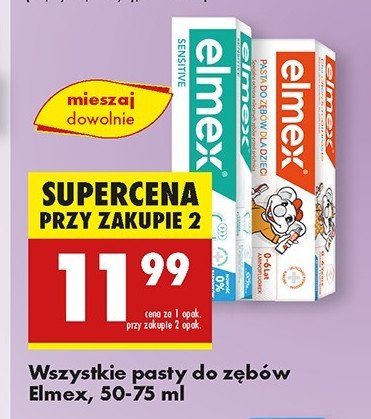 Pasta do zębów whitening Elmex promocja w Biedronka