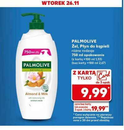 Żel pod prysznic mleczko migdałowe Palmolive promocja w Kaufland