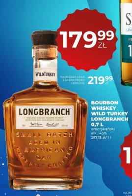 Bourbon Whiskey Wild Turkey Longbranch 0,7 L promocja w Duży Ben