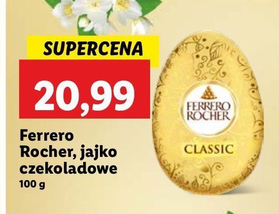 Jajko z czekolady Ferrero rocher promocja