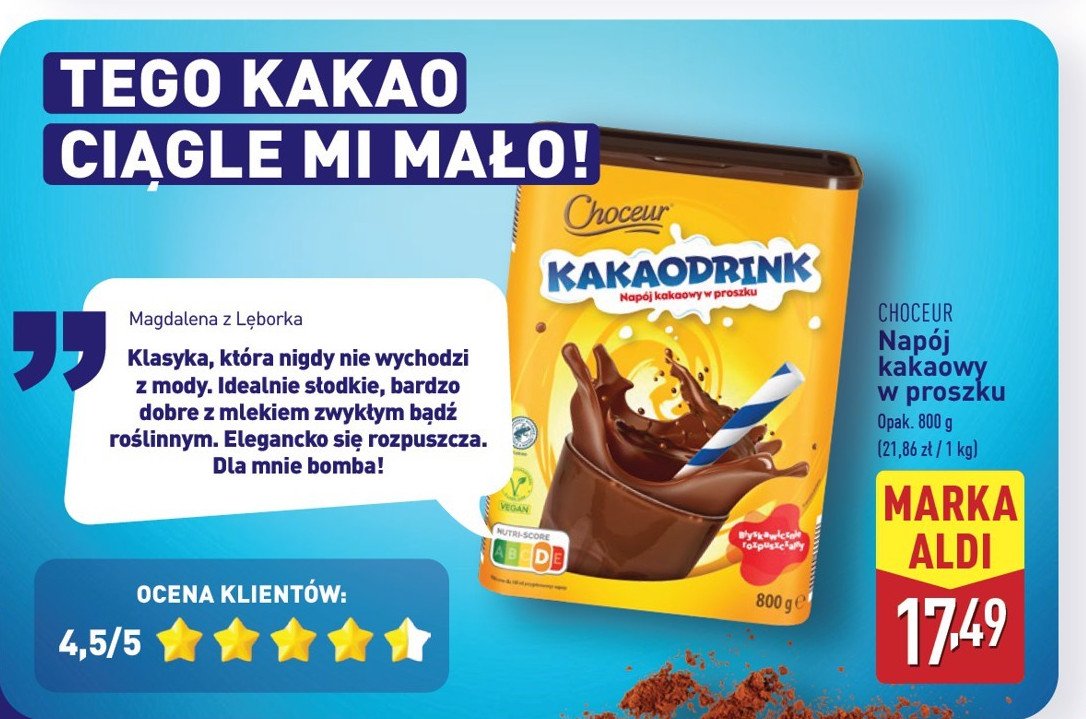 Napój kakaowy Choceur promocja