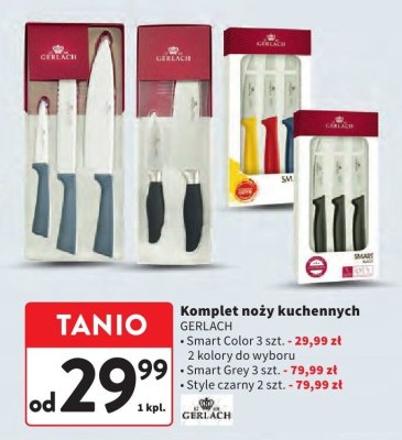 Komplet noży kuchennych GERLACH Style czarny 2 szt. promocja w Intermarche