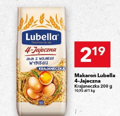 Makaron Lubella 4-Jajeczna Krajaneczka promocja w LEWIATAN