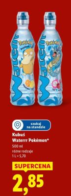 Waterrr Pokémon Kubuś promocja w Lidl