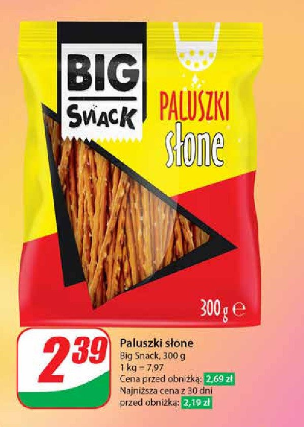 Paluszki solone Big snack promocja