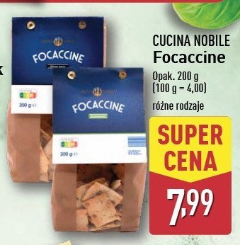 Focaccine z rozmarynem Cucina nobile promocja