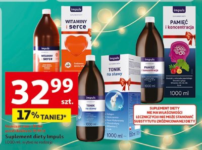 Suplement diety Impuls 1000 ml, wybrane rodzaje promocja w Auchan