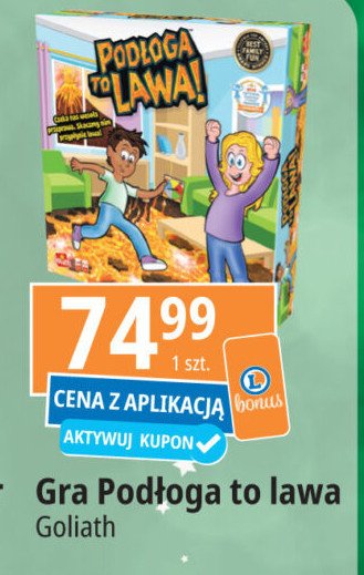 Gra podłoga to lawa Goliath promocja