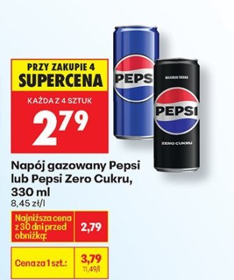 Napój gazowany Pepsi 330 ml promocja w Biedronka