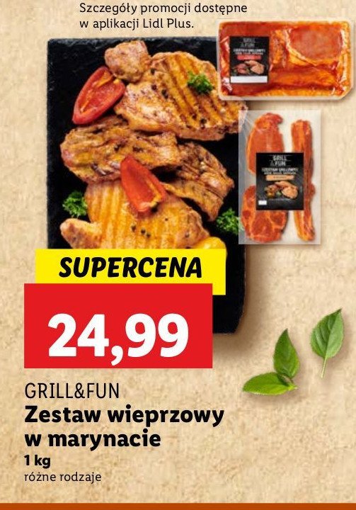 Zestaw wieprzowy w marynacie Grill and fun promocja