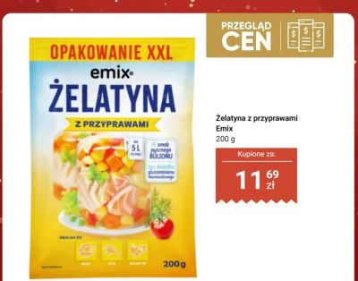 Żelatyna z przyprawami  promocja w Dino
