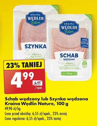 Szynka wędzona Kraina wędlin nature promocja